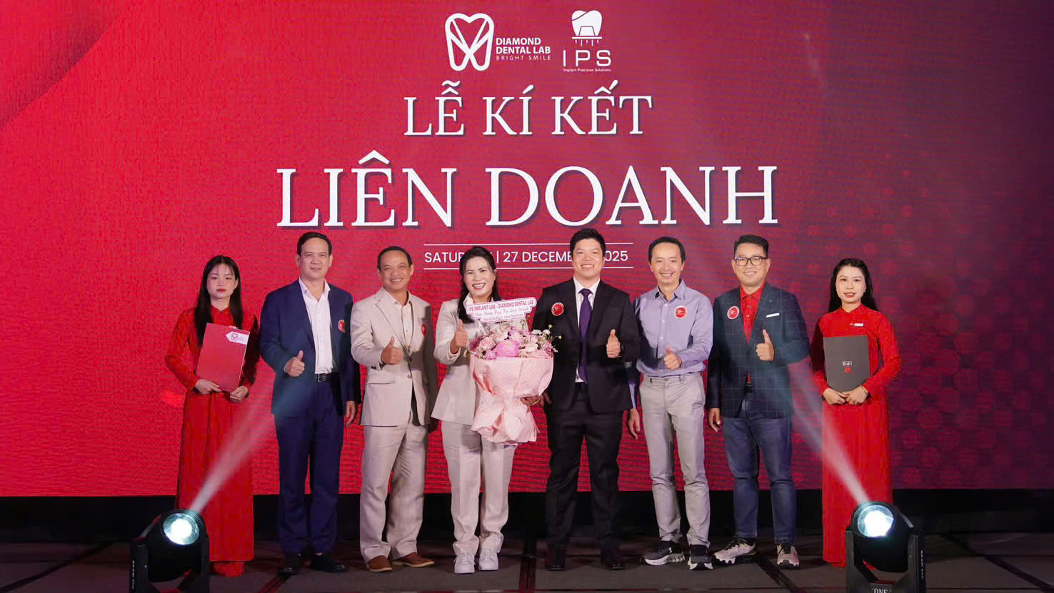 Lễ ký kết liên doanh giữa Diamond và IPS Implant Lab